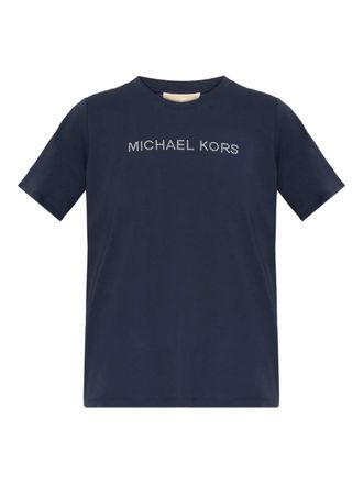 Michael Michael Kors T-shirt met logo studs - Blauw