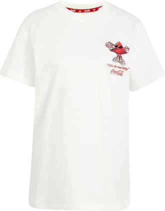 adidas (WMNS) adidas x Coca-Cola Gfx Trefi T-Shirt Asia Sizing White KY7572