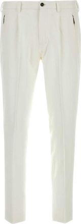 Pantaloni Torino White Flat Front Trousers