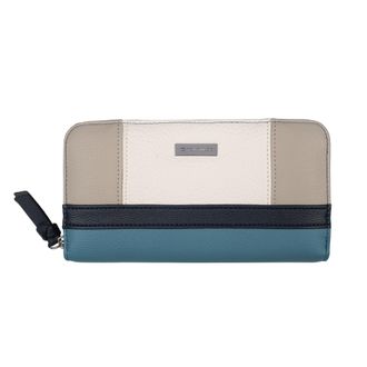 Tom Tailor Geldb&ouml;rse TOM TAILOR Juna, Damen, blau, Polyurethan, colorblocking, gepflegt, kontrastfarbene Details, mehrfarbig, Kleinlederwaren Geldb&ouml;rse, aus soft
