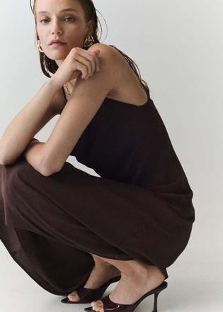 Mango Sandali tacco vernice bordeaux - Donna - 35 - MANGO