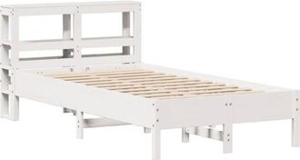 vidaXL Bed Frame without Mattress White 120x200 cm Solid Wood Pine Vidaxl