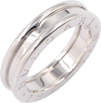 Bulgari Silver White Gold (18K) Band Ring (Pre-Owned)