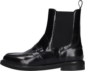 Stefano Lauran Schoenen, Dames, Zwart, 41 EU, Leer, Enkellaarsjes