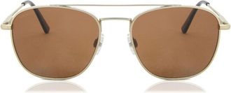 Serengeti Eyewear Carroll Polarized SS542004 Mens Sunglasses Gold Size 53