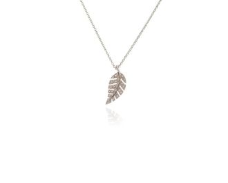 Cachet London Womens Cachet London Leafy Silver Pendant - Silver/Silver