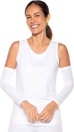 Coolibar Womens Sun Arm Sleeves - UPF 50+ Sun Protection - Navagio in White at Nordstrom, Size X-Small