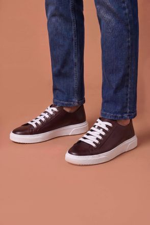 D'Arienzo Sneakers in pelle bordeaux da uomo DArienzo, Seleziona Taglia ITA 42, Colore Bordeaux