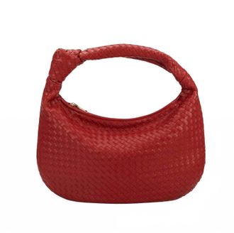 Melie Bianco Brigitte Large Shoulder Bag In Red