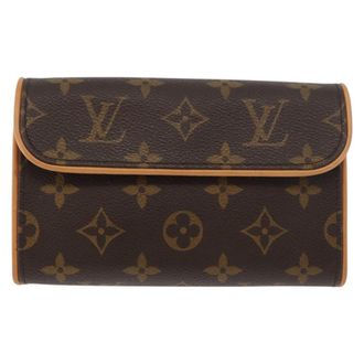 Louis Vuitton Florentine Waist Bag Monogram Canvas Brown Canvas Handbag (Pre-Owned)