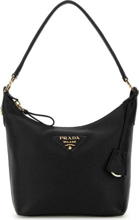 Prada Black Leather Shoulder Bag