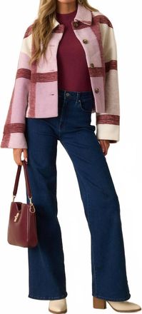 FRNCH Galea Long Sleeve Plaid Jacket In Lolas