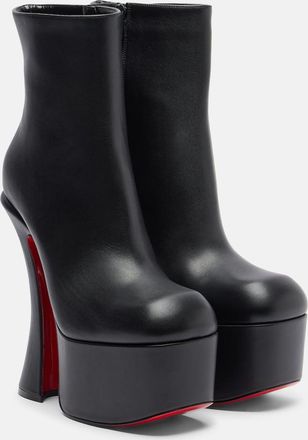 Christian Louboutin Aquabootie 160 leather platform ankle boots