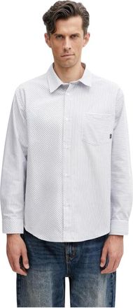 by Parra Horizonticaled Shirt - Heren - Overhemden - Blauw - Maat: XL Katoen