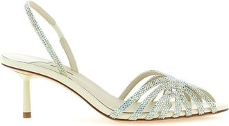 Le Silla Green Slingback Heels