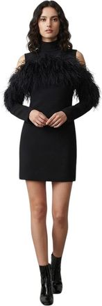 Parosh Black Turtle Neck Mini Dress