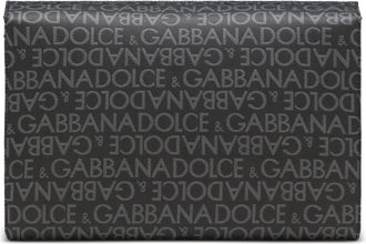 Dolce & Gabbana Schoudertas met logo over de hele tas