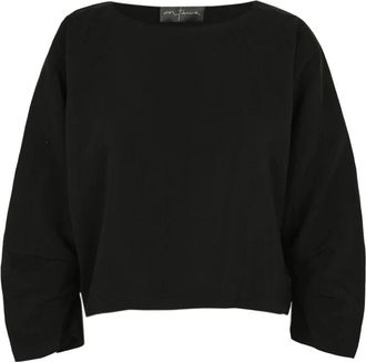 Cortana Amelia Top - Dames - Blouses - Zwart - 2XS - Linnen - Overhemden
