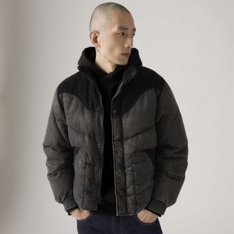 Levi's Wild West Short Puffer Jacket - Mens - XL - Black