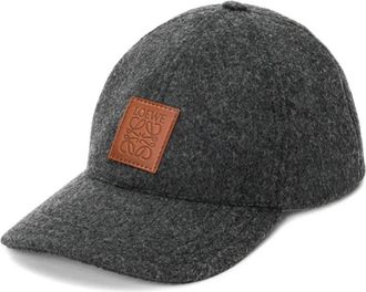 Loewe Cappello in lana con applicazione - Grigio