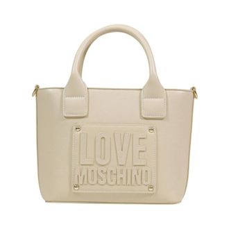 Love Moschino Tassen, Dames, Wit, ONE Size, Chic Polyurethane Handbag
