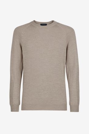 Sease Pullover mit Rundhalsausschnitt und Raglan&auml;rmeln aus Wolle