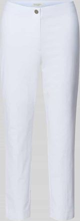 Christian Berg Slim Fit Stoffhose in verk&uuml;rzter Passform in Weiss, Gr&ouml;&szlig;e 32