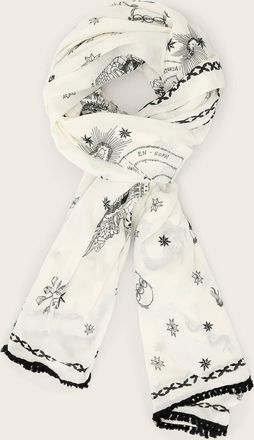 AllSaints Viscose Terra Oblong Scarf, Size: One Size