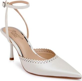 Badgley Mischka Brady Faux Leather Pump in Ivory at Nordstrom, Size 5.5