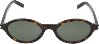 Saint Laurent Jeanne Zonnebril Havana Grijs - Dames - Zonnebrillen - Bruin - 50 MM - Accessoires