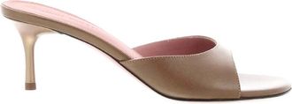 Amina Muaddi Jeanne 60 Leather Slippers, Brand Size 36.5 (US Size 6.5)
