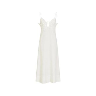 Farm Rio Maxi jurk met spaghettibandjes en cut-out detail - Dames - Casual kleedjes - Wit - M - Kleedjes