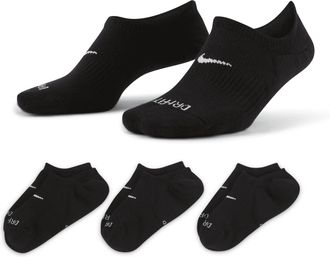 Nike Womens Everyday Plus Cushioned Training Footie Socks (3 Pairs) in Multicolor | DH5463-903