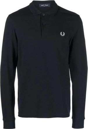 Fred Perry Heren, Tops, Blauw, Maat: 2XL Katoen
