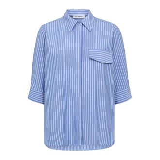 Co'Couture Dames, Blouses & Shirts, Blauw, Maat: L