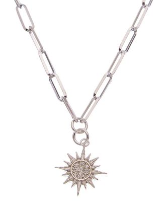 Meshmerise 18K Over Silver 0.15 Ct. Tw. Diamond Necklace