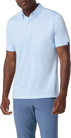 Mizzen+Main Halyard Trim Fit Performance Polo in Cloud Blue Triangle Shadow Classic at Nordstrom, Size Small