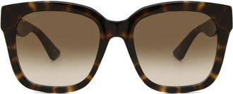 Gucci GG1338SK Asian Fit 002 Womens Sunglasses Tortoiseshell Size 54 - Free RX Lenses - Free RX Lenses
