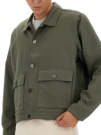 Obey Polyester Blend Shirt Jacket - Green