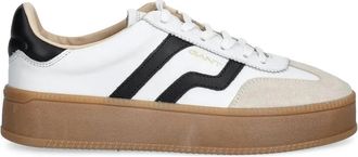 GANT Leren sneakers met streep - Wit