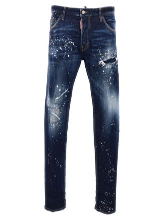 Dsquared2 Blue Mid Rise Jeans