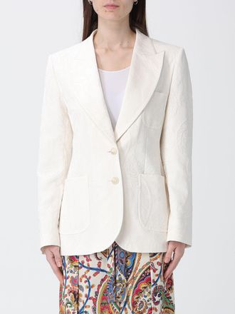 Etro Blazer a monopetto in misto cotone jacquard Etro