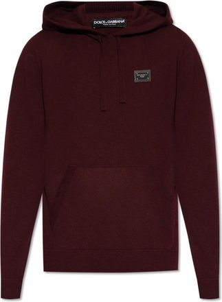 Dolce & Gabbana Wollen trui - Heren - Hoodies - Rood - XS - Wol - Hoodies & sweatvesten