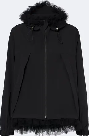 Comme Des Gar&ccedil;ons Tulle-trimmed technical jacket
