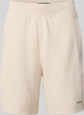 G-Star Straight Fit Shorts mit Strukturmuster in Offwhite, Gr&ouml;&szlig;e XXL