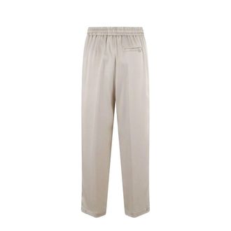 Herno Acetate Blend Trousers - Beige