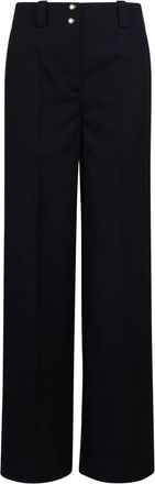 Moncler Wide Broeken - Dames - Wijde Broeken - Zwart - XS - Broeken