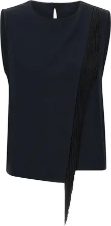 Kaos Top con frange - Nero