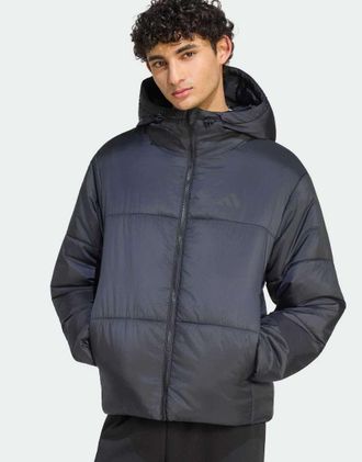 adidas Essentials Highloft - Piumino isolante nero