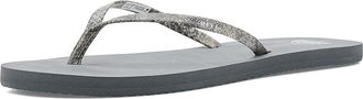 Reef Bliss Nights Womens Sandals Grey Snake : 10 B - Medium, Synthetic